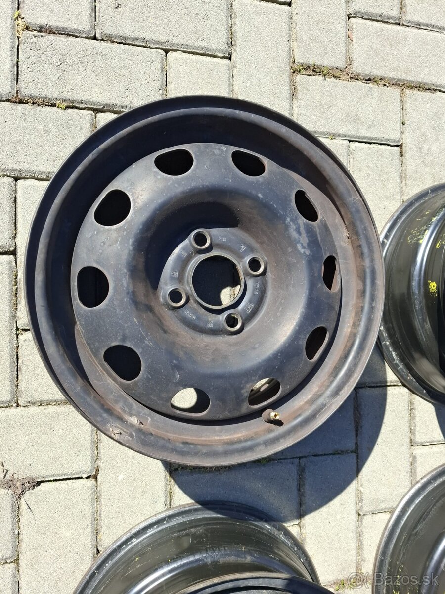 Plechové disky R14, 4x100, VW - 6