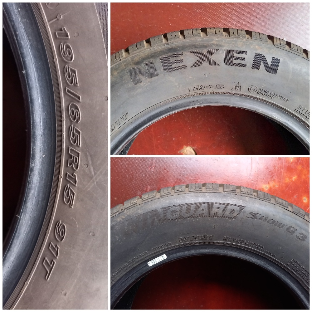 195/65 R15 91T M+S Zimné Nexen 8mm Dunlop 6mm - 6
