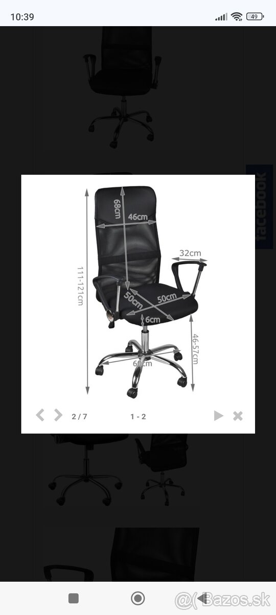 Kancelárska stolička/stolička k počítaču - 6