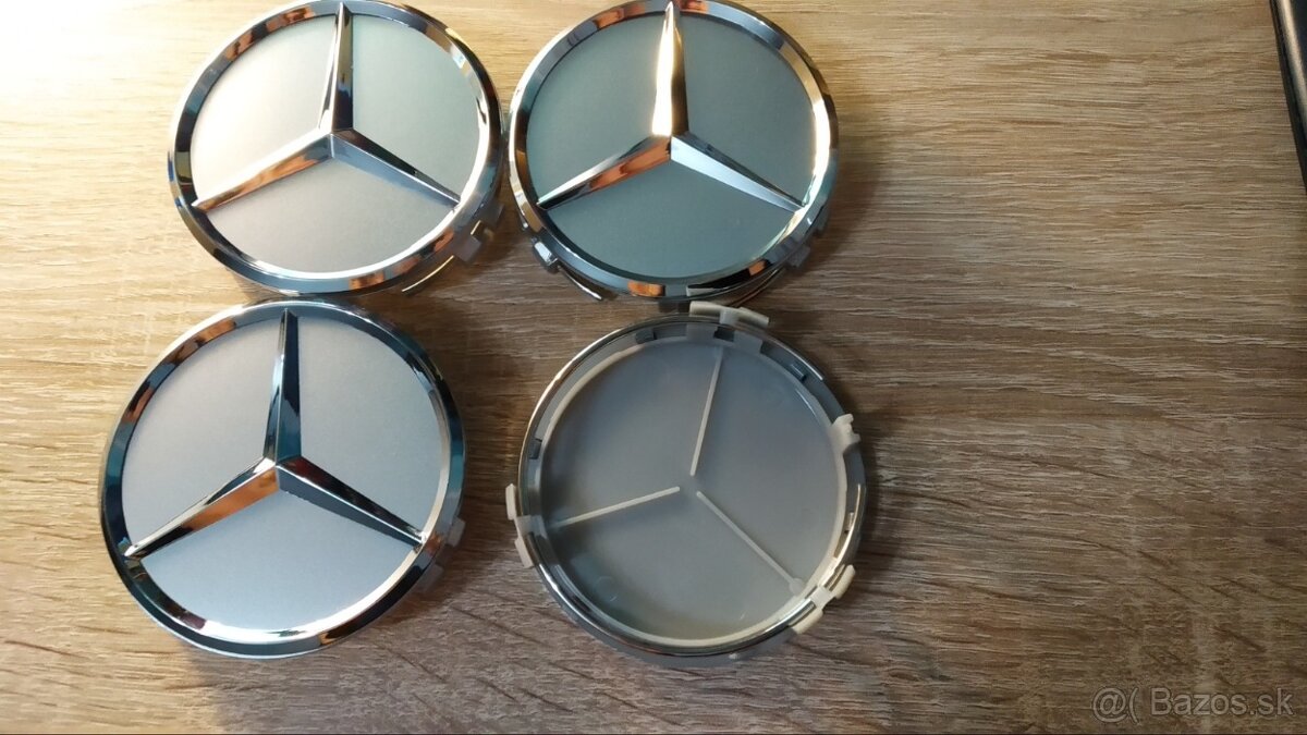 Mercedes krytky stredovej diery kolies 75mm viac farieb BA - 6