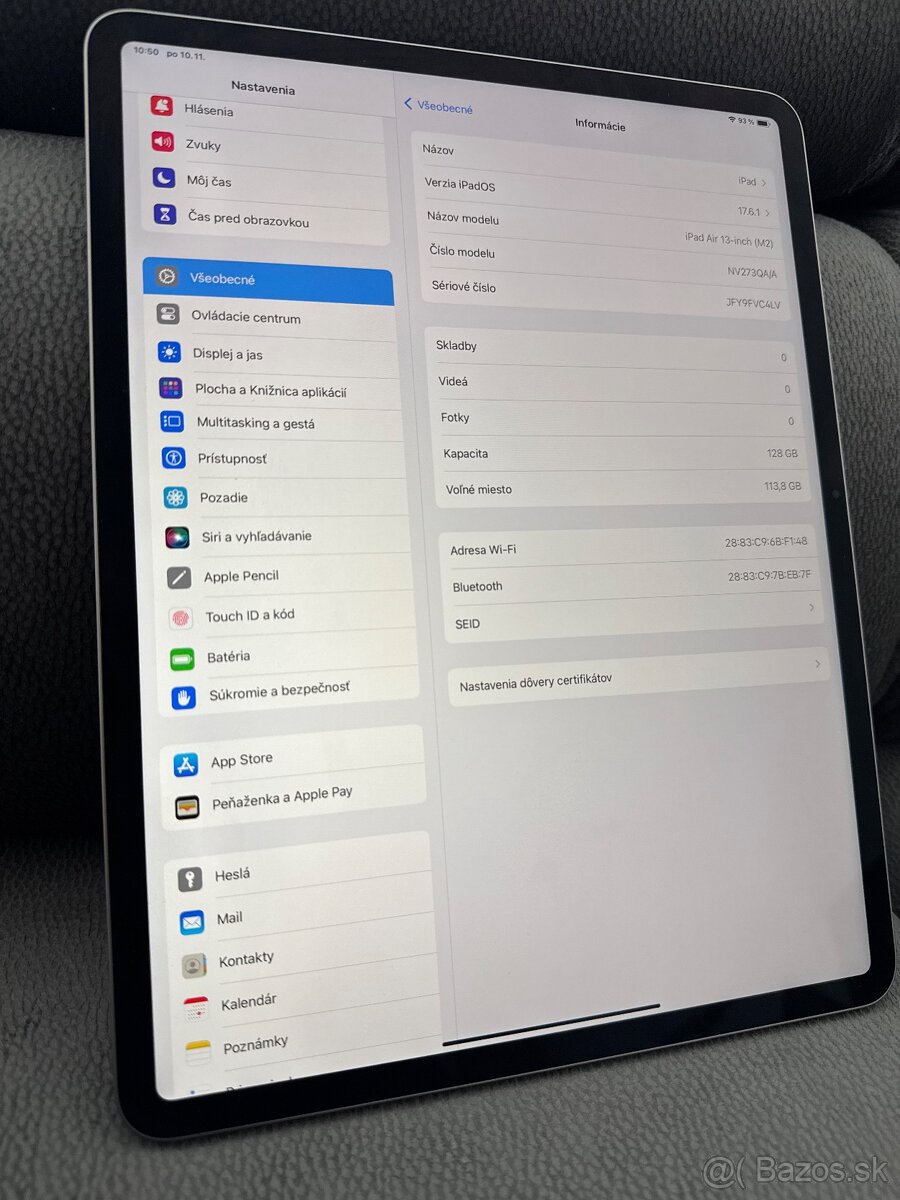 Nový Apple iPad Air 13 M2 128gb Wifi Spacegray - 6