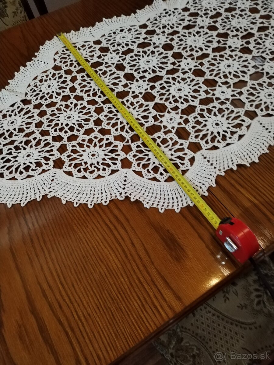 Ručne hačkovaný obrus na stôl, veľký. - 6