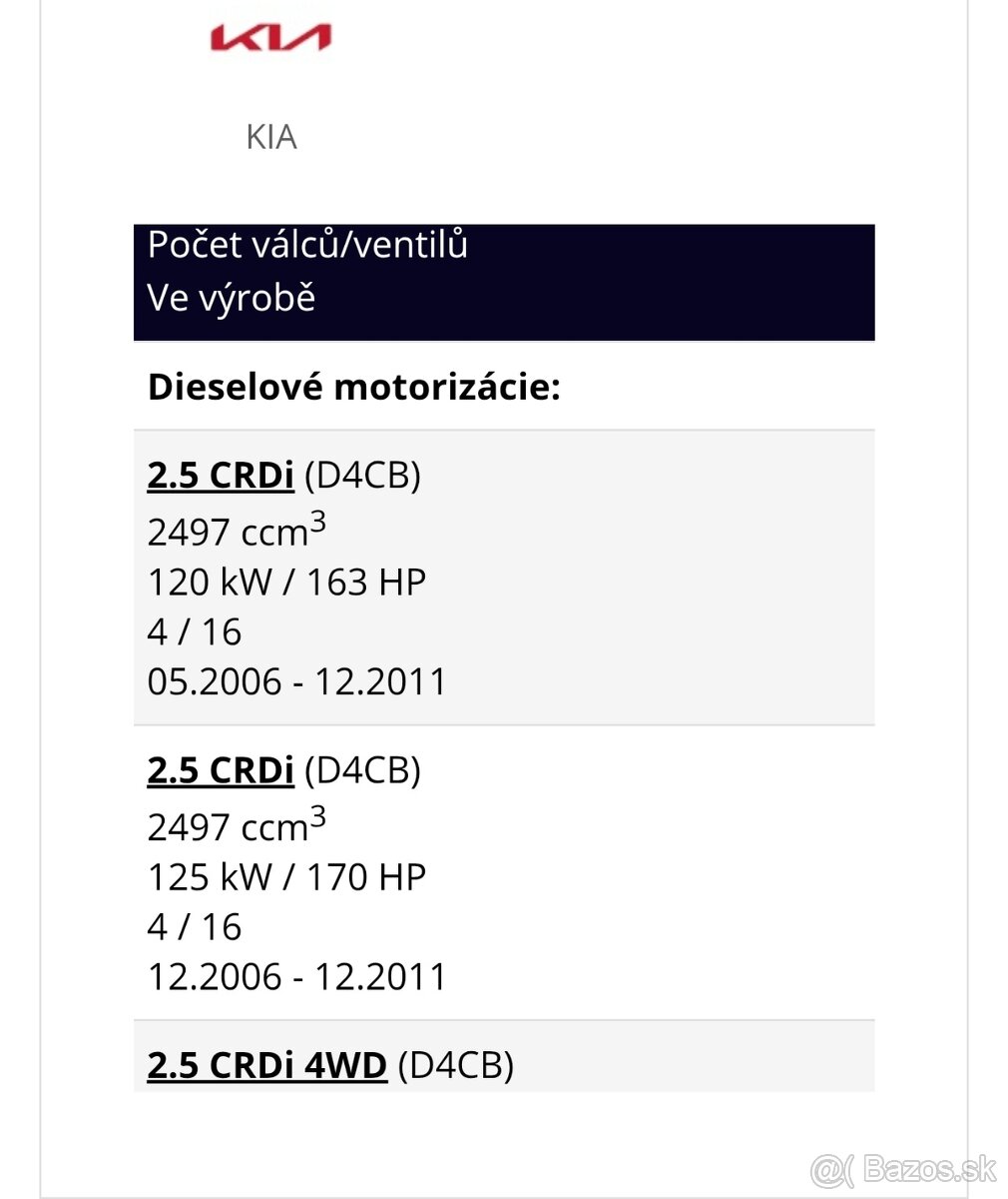 Predam egr ventil nissens kia sorento 2.5crdi - 6