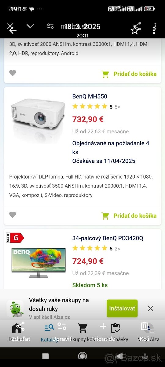 Predám projektor značky BenQ MSS512H - 6