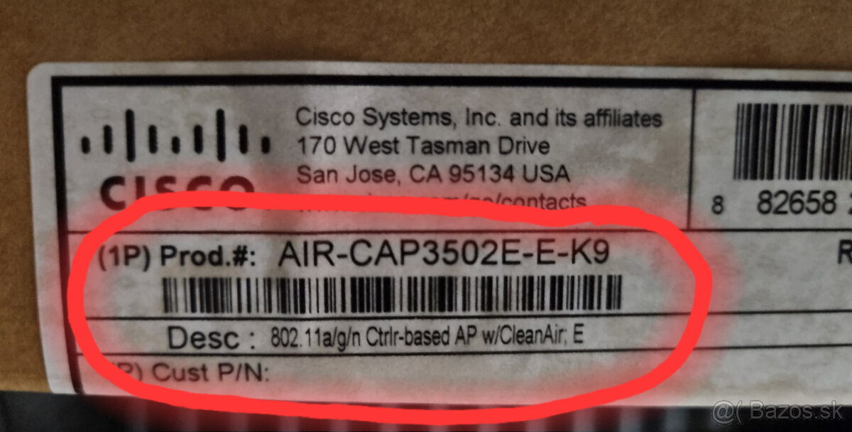 8x cisco AIR-CAP3502E-E-K9 = 50€ | 8x AIR-ANT2440NV-R €100 - 6