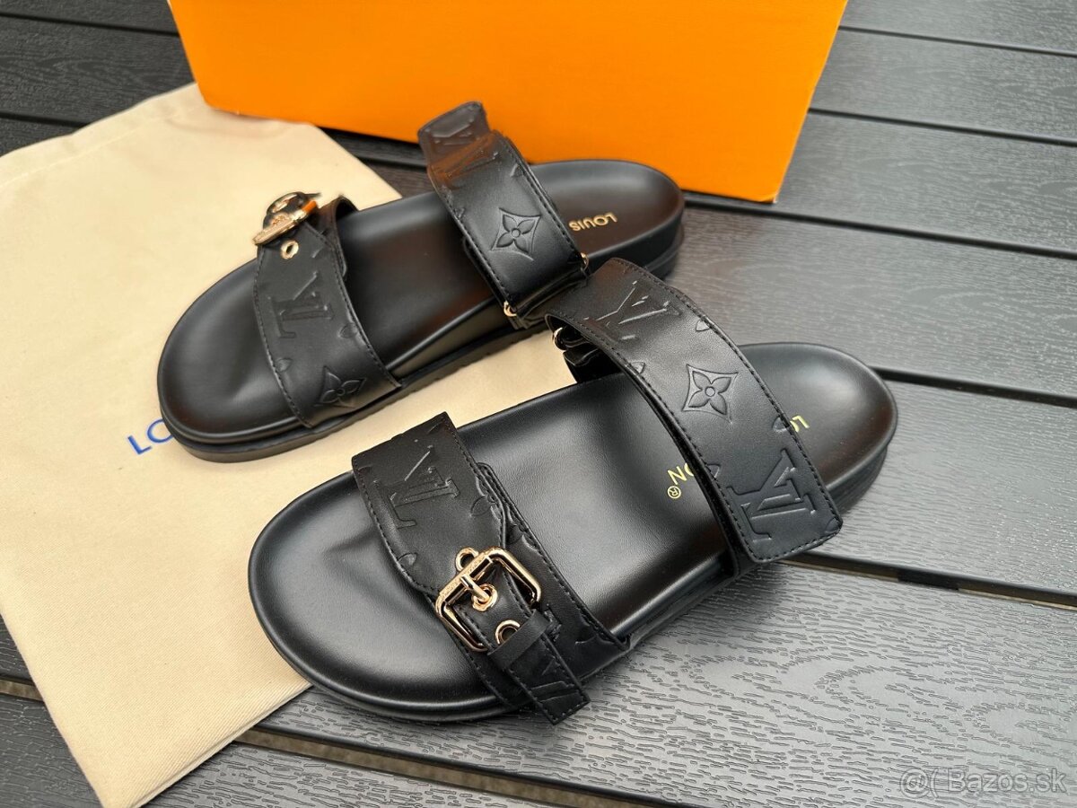 Louis vuitton slapky biele full box - 6