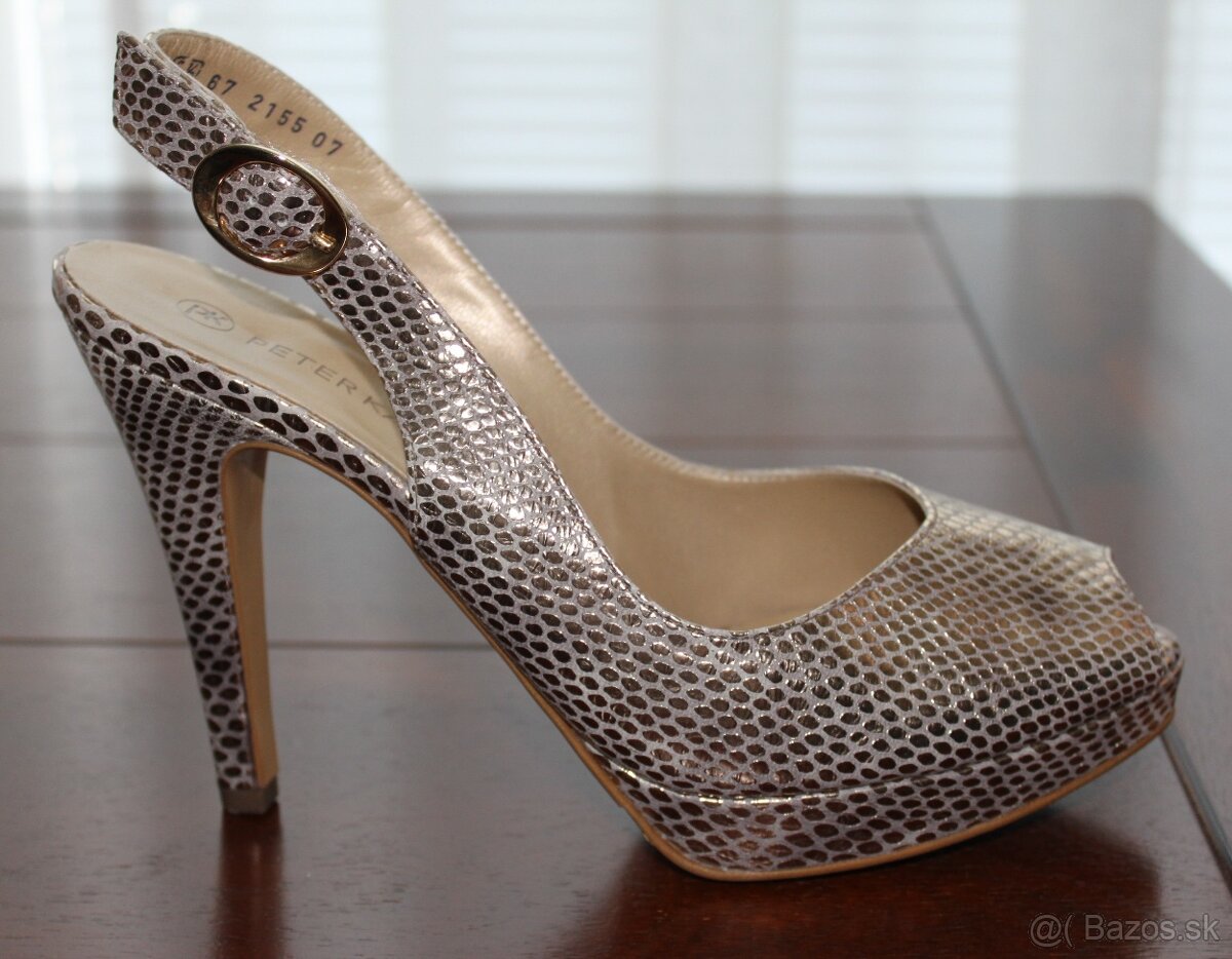 NOVÉ P.Kaiser sandále z pravej kože veľk. 6 ½ - 6