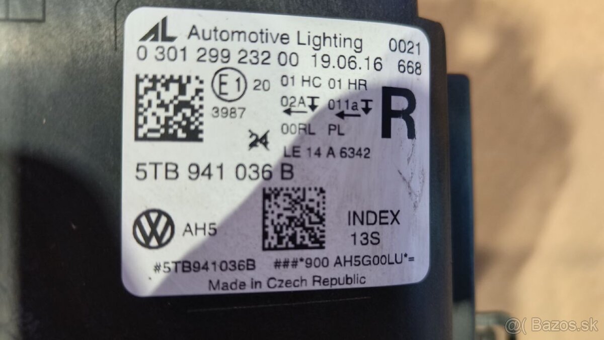 Volkswagen Touran Svetlo - 6