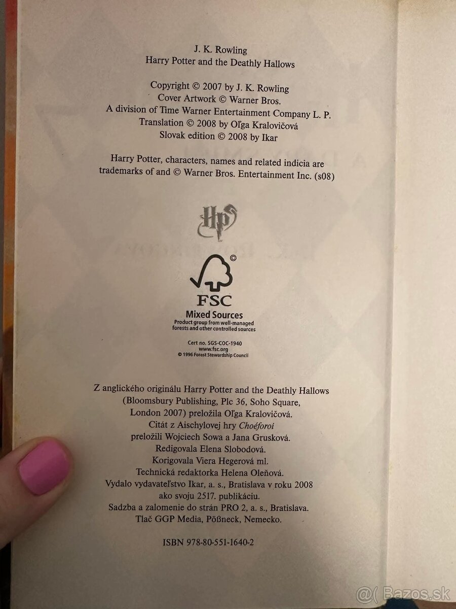 Harry Potter všetkych 7 dielov - 6