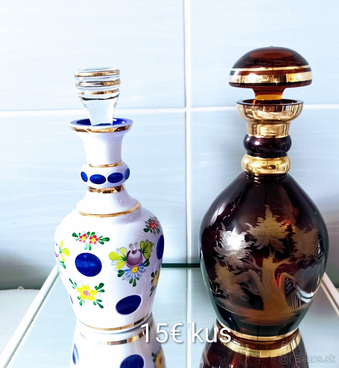 Retro sklenené karafy - 6