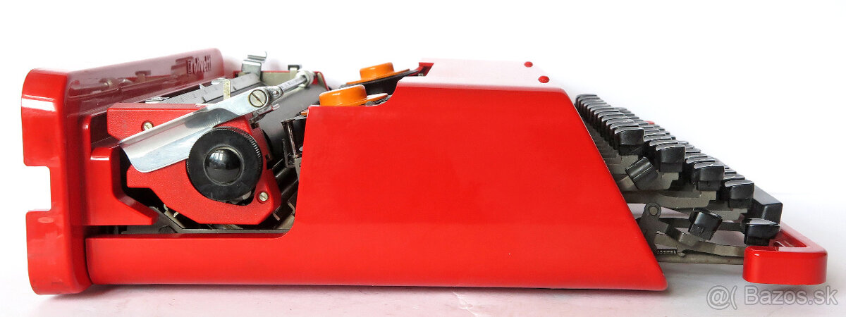 prenosný písací stroj OLIVETTI Valentine 1970te roky retro - 6