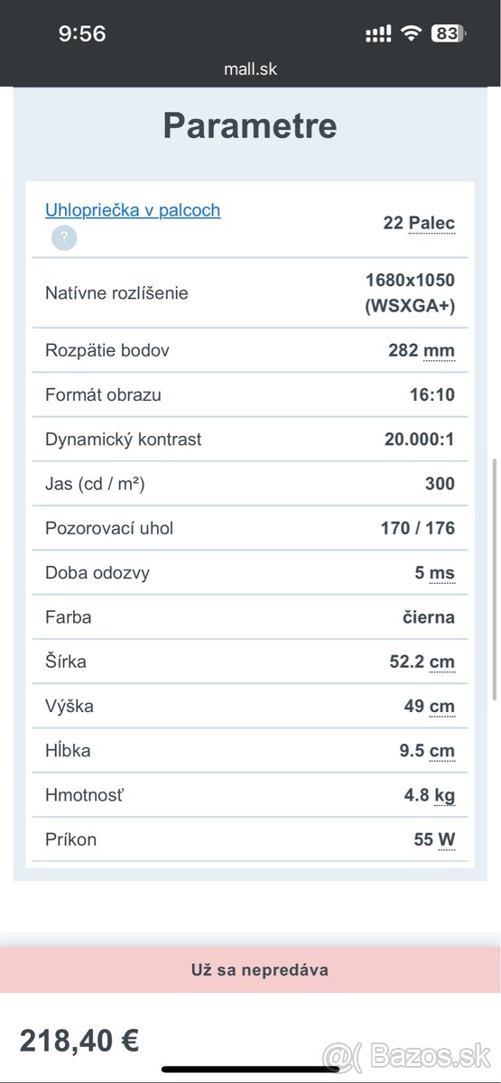 LCD Monitor LG Flatron M2294D - 6