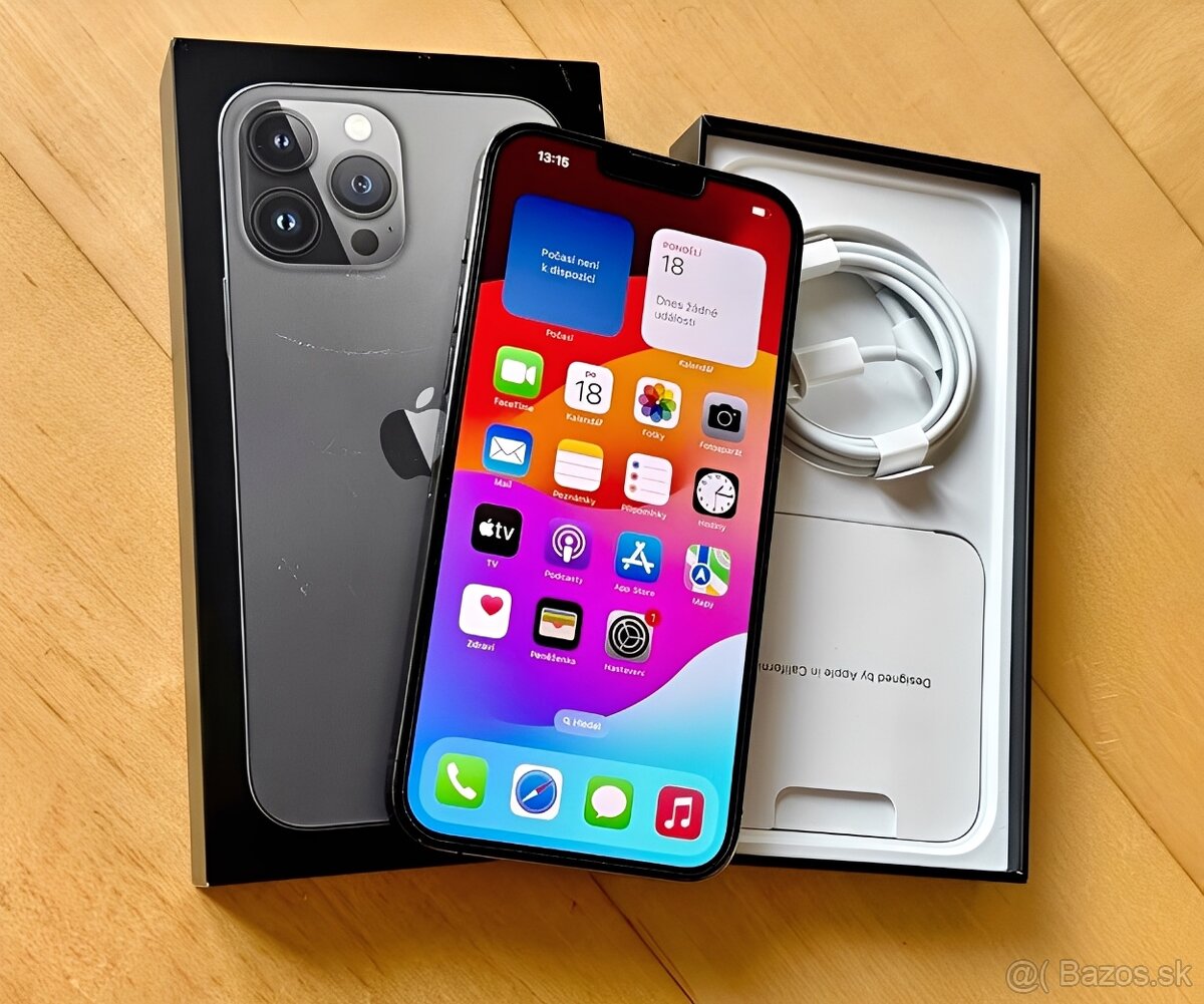 iPhone 13 Pro Šedá BATERIE 100% TOP - 6