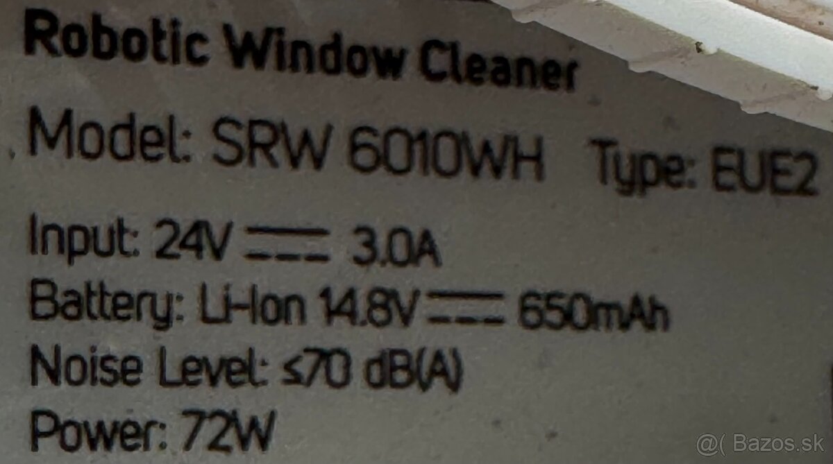 Robotický čistič okien Sencor SRW 6010WH - 6