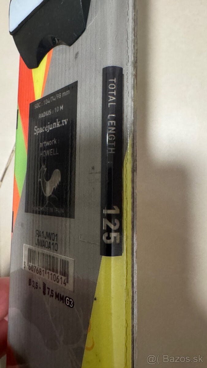 Detské freestyle lyže 125cm komplet set - 6