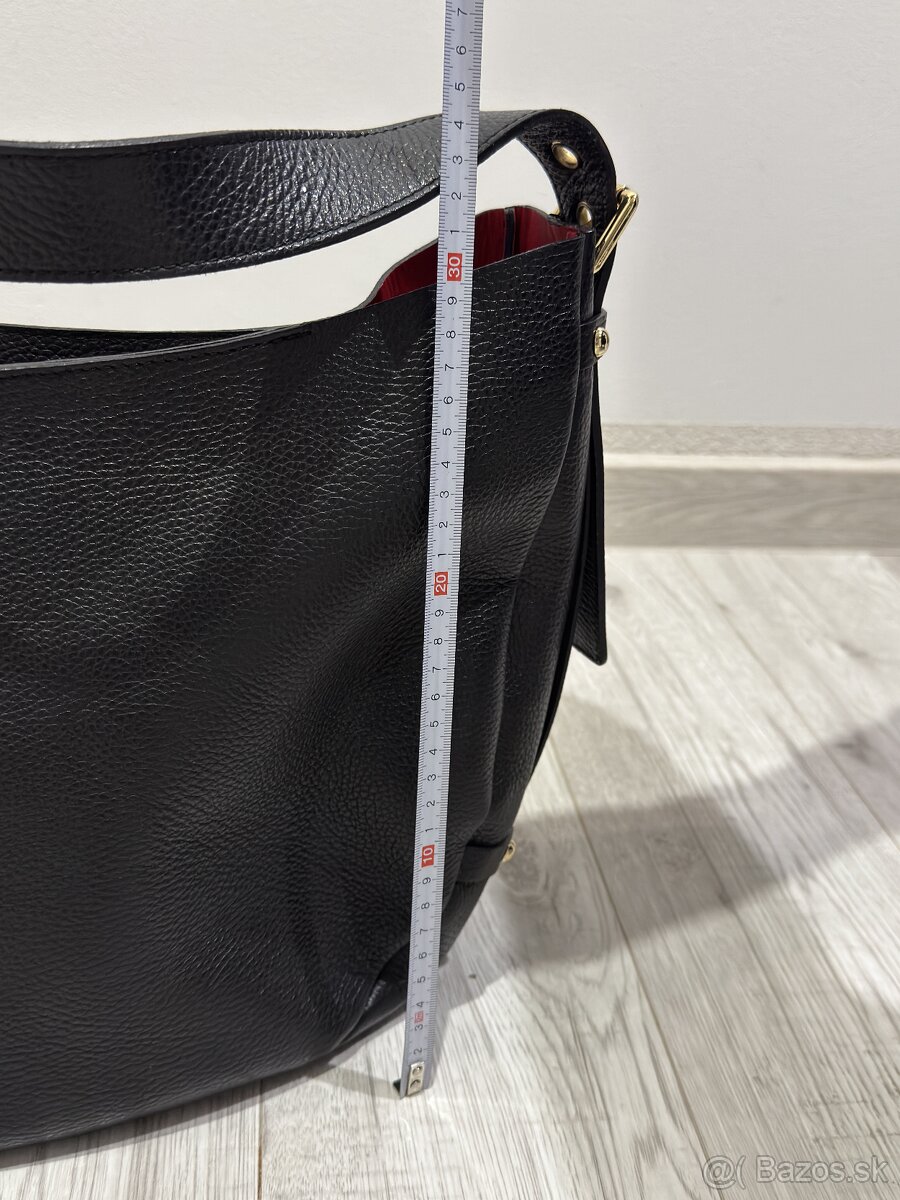 Kožená kabelka bez značky - 6