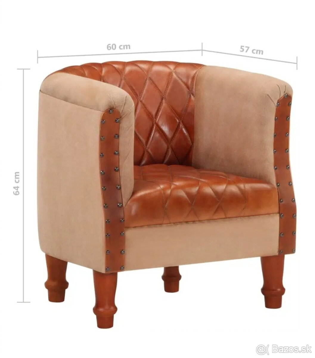 Kreslo klubové - retro - vintage - 6