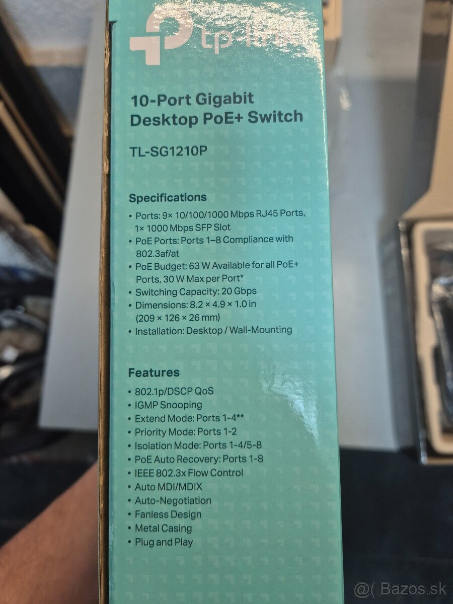 TP-Link 10-Port Gigabit Desktop PoE+ Switch - 6