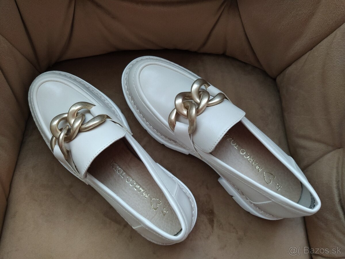 NOVÉ smotanové mokasíny \ loafery veľ. 37 (osobný odber) - 6