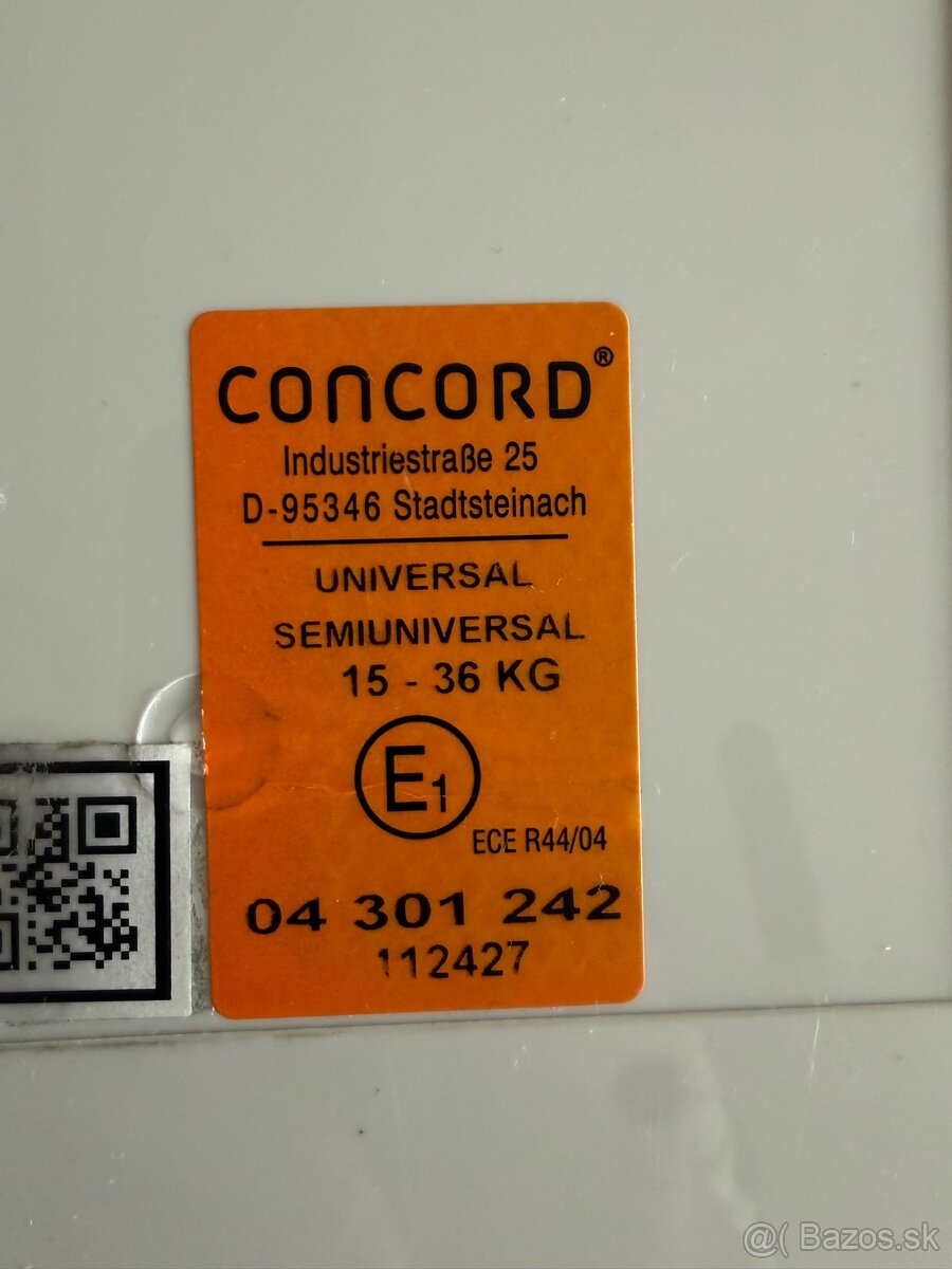 Autosedacka Concorde Transformer XT (15 - 36kg) - 6