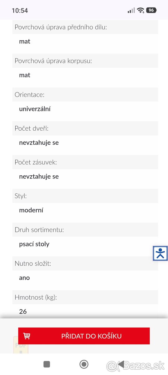 Písací stôl wenge - 6