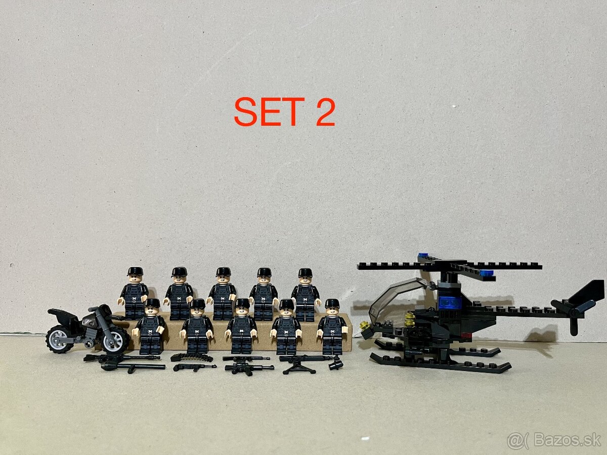 Figúrky S.W.A.T a iné - (16ks) typ lego + zbrane - 6