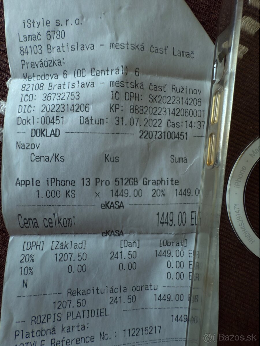 Apple iPhone 13 Pro 512 GB Graphite – výborný stav - 6