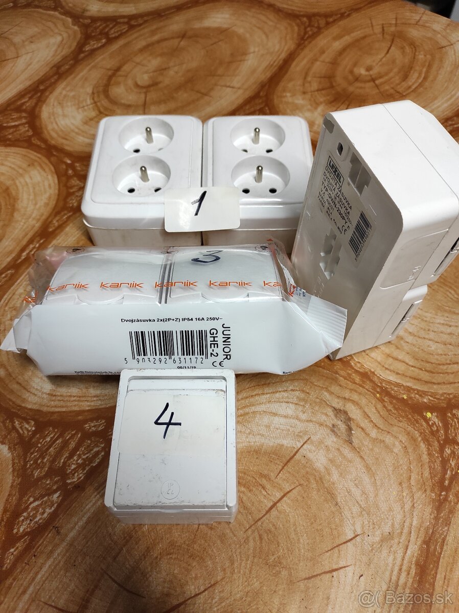 Zásuvky, zástrčky - NEPOUŽITÉ - 6