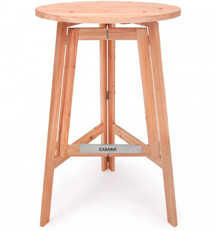 Drevený barový skladací stôl Ø 78 cm - 6