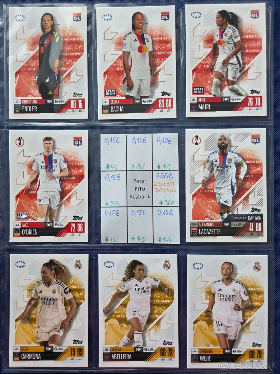 Fotbalove karticky TOPPS, Panini, cast 2/2 - 6