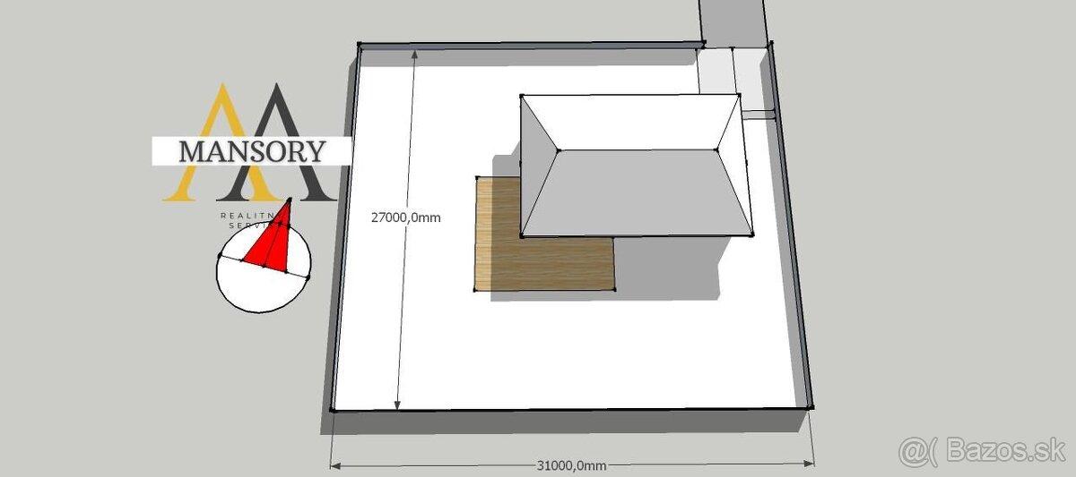 Na predaj stavebný pozemok pod Rodinný dom - 6