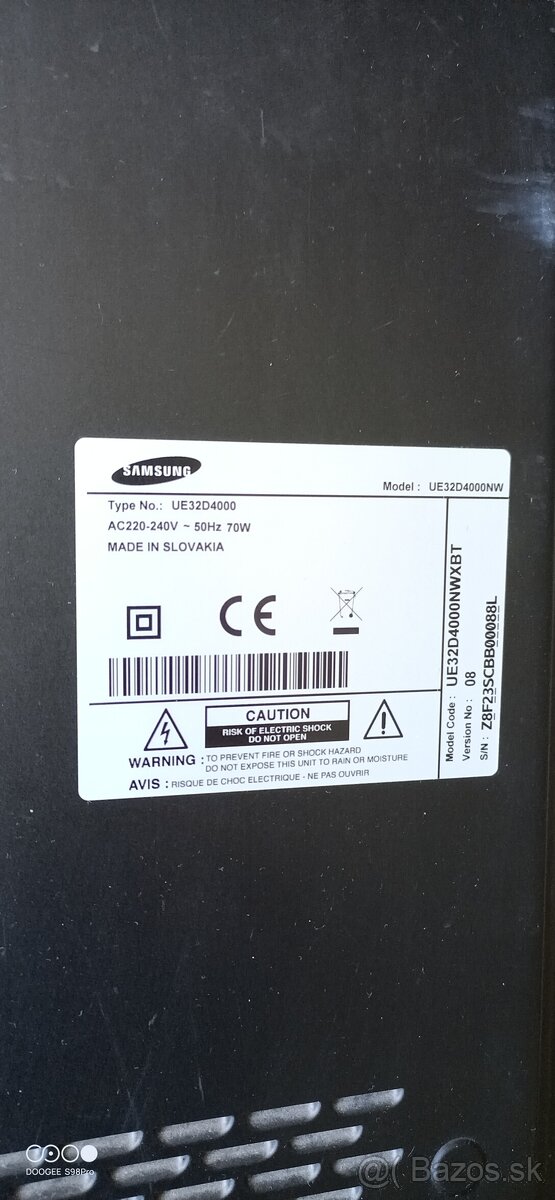 Predam 32" LED tv Samsung UE32D4000 na diely - 6