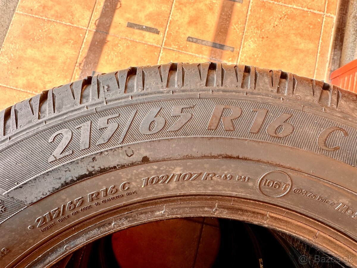 215/65 R16C zimné pneu komplet sada - 6