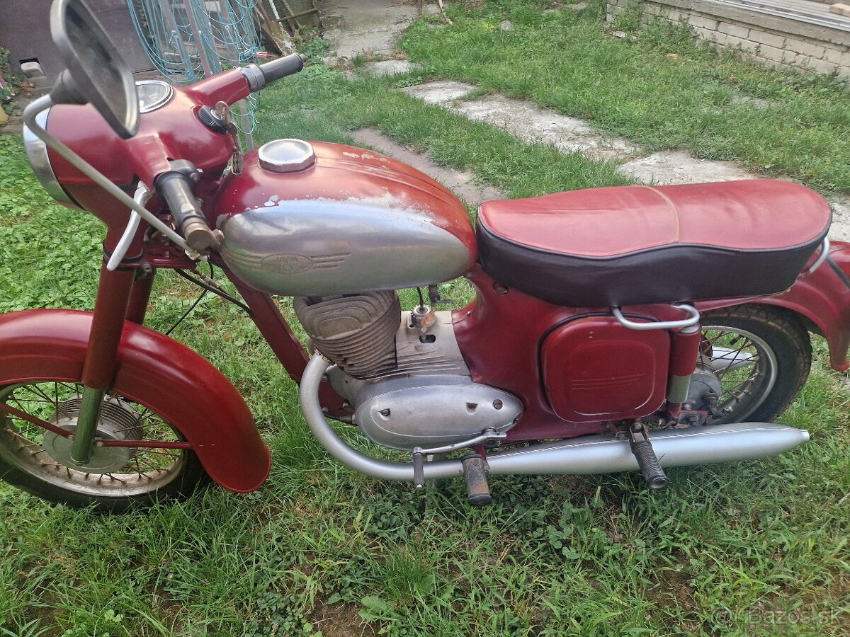 Patina Jawa 250 typ 559 rv 67 platne doklady biele spz - 6