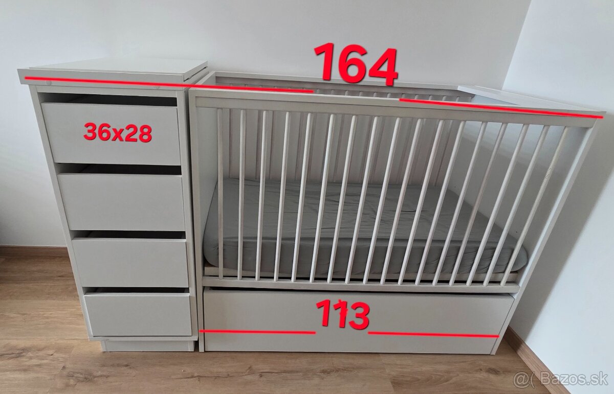 Detská postieľka 3v1 - 6