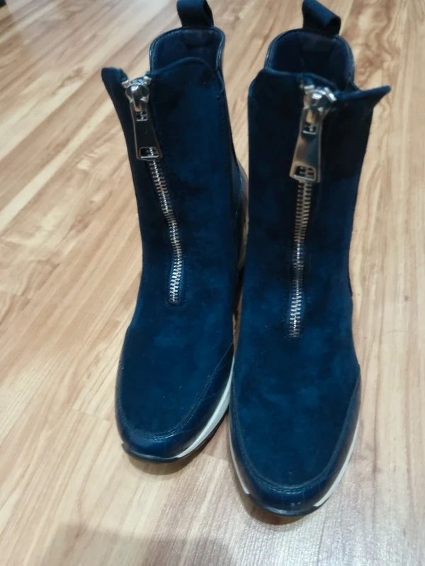 Tmavomodré vysoké tenisky - 6