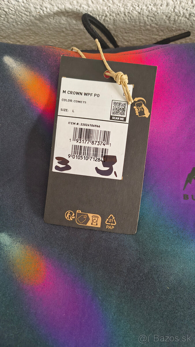 Burton | Crown Hoodie Fleece | pánska mikina kapucna | Large - 6