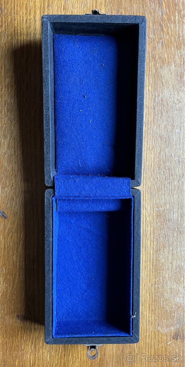 retro škatuľky - vojenská, drevená, bužírková - 6