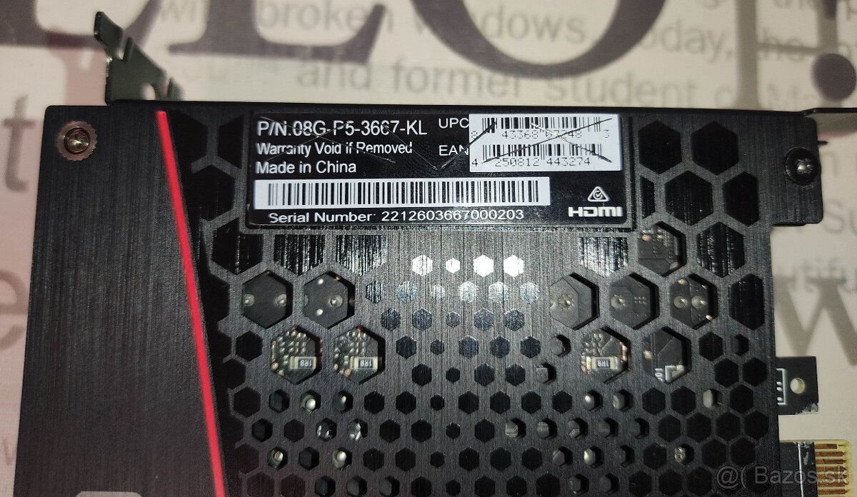 EVGA FTW3 Ultra NVidia RTX 3060 Ti 8GB GDDR6 - 6