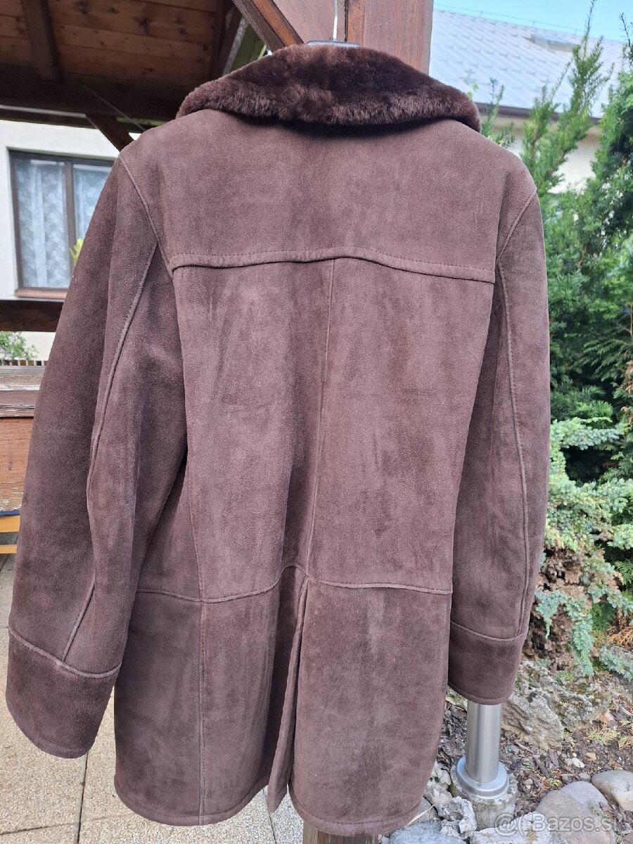 Pánsky zimný kabát z pravej ovčej kože a vlny KARA - 6