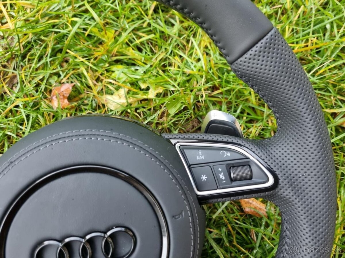 KOMPLET VOLANT AUDI KOŽENÝ PERFOROVANY MULTIFUNKCNY - 6