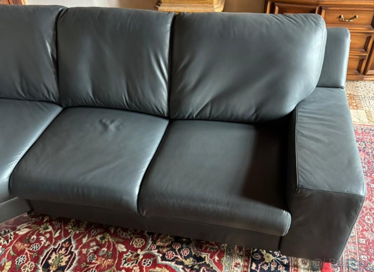 Kožená sedací souprava do U, 5210 - 6