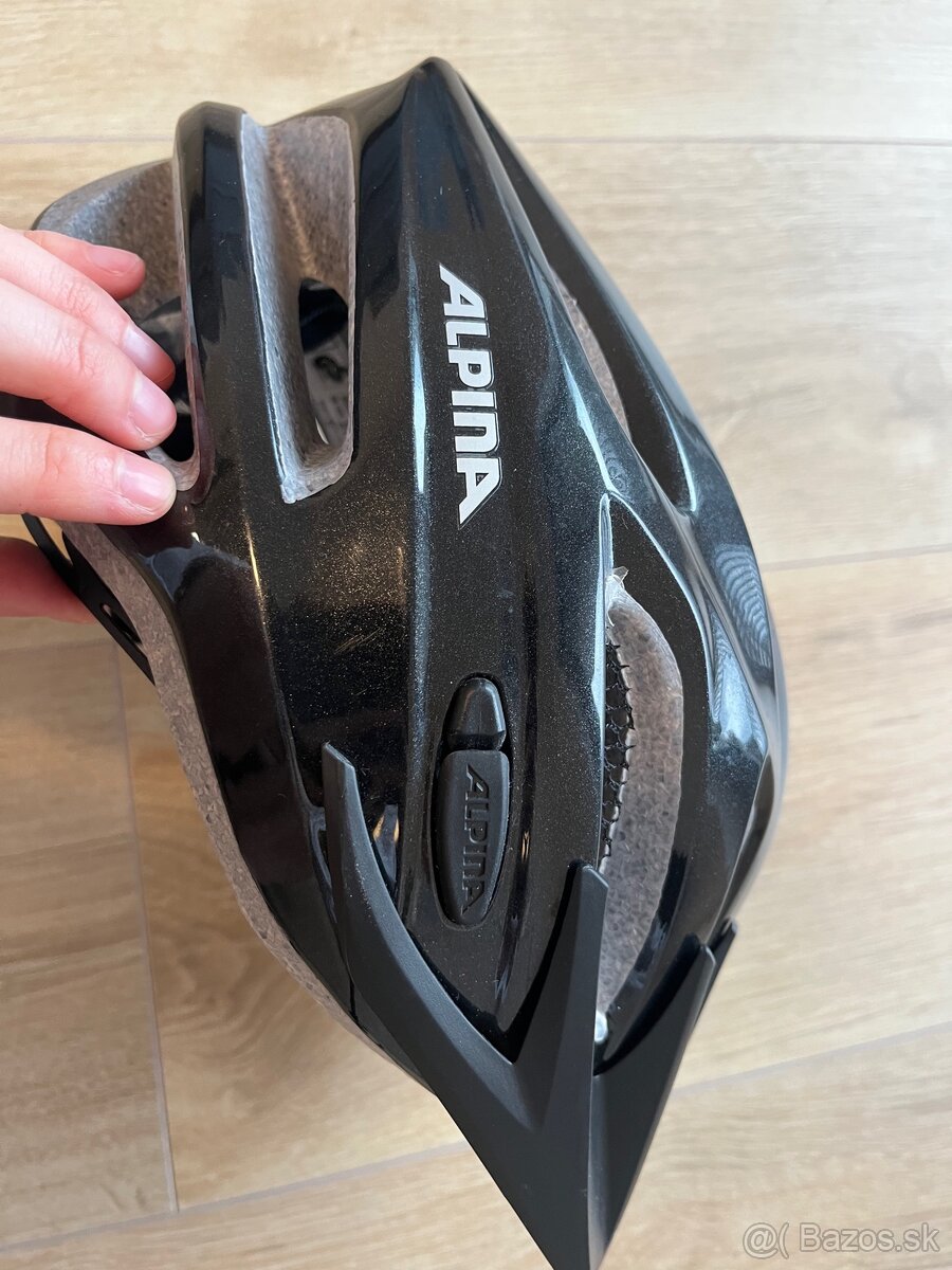 Alpina cyklistická prilba čierna - 6