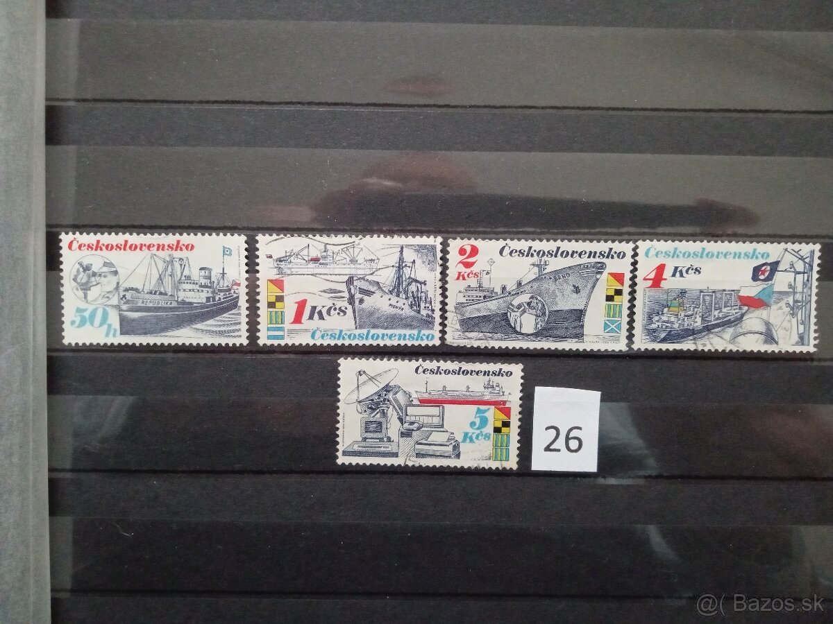 Poštové známky č.434 - ČESKOSLOVENSKO II. - 20 sérií - 6