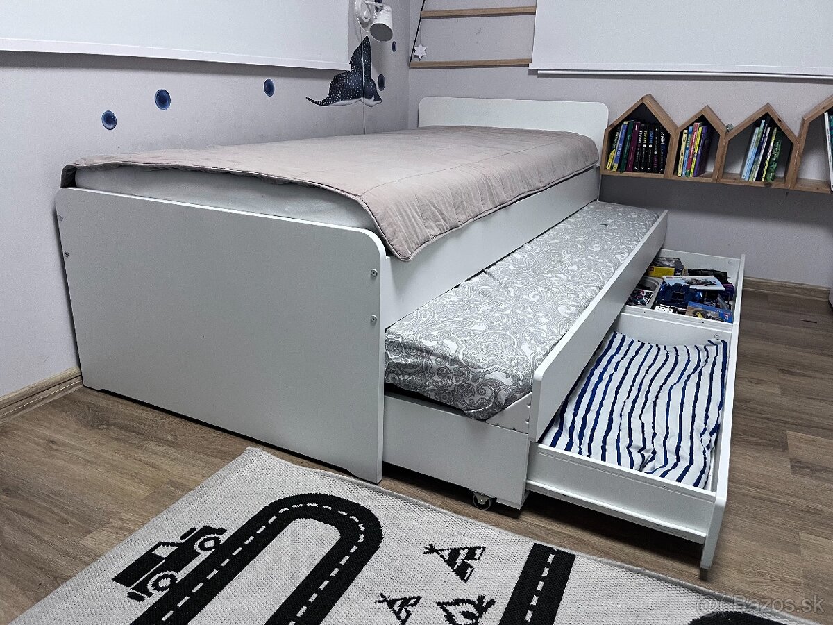 2 x IKEA SLÄKT – rozkladacia posteľ s úložným priestorom - 6