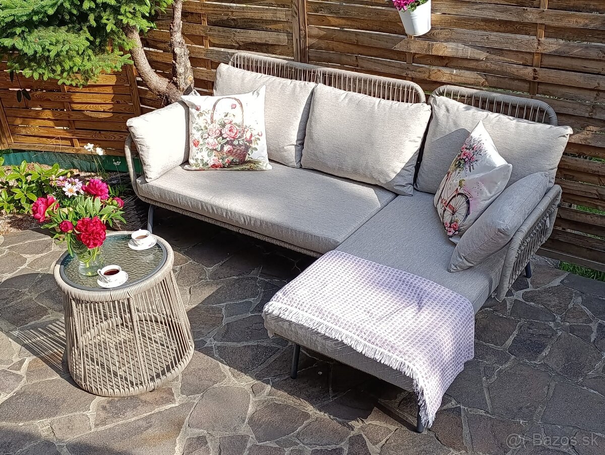 Ratanová rohová sedačka Jana - 6