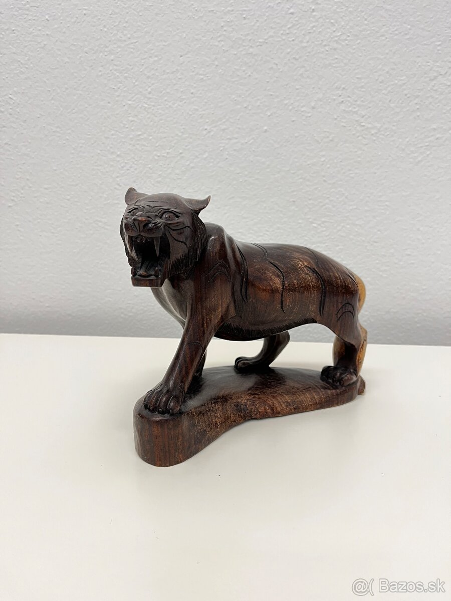 Drevený Tiger 22x17x8cm - 6