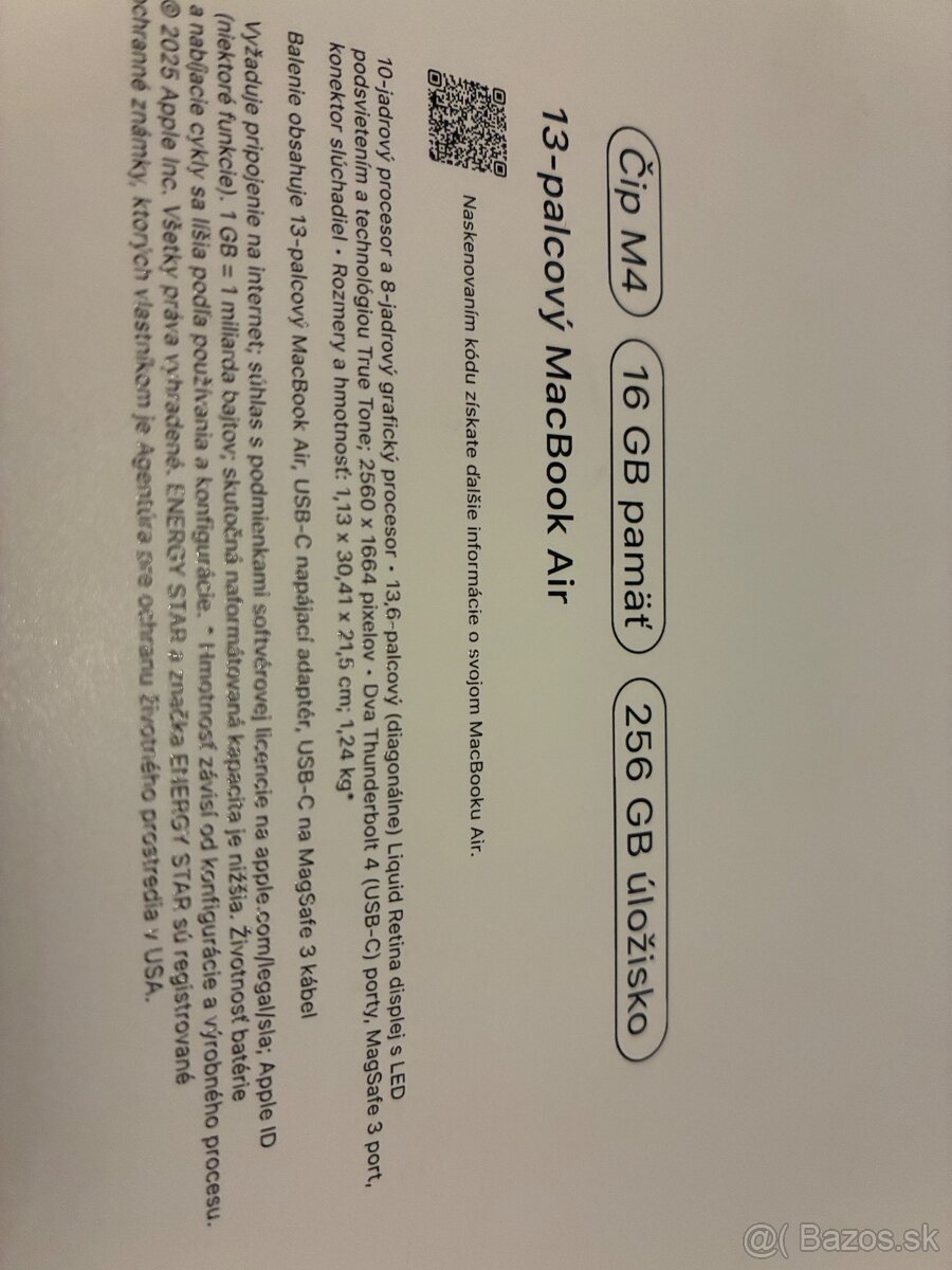 Macbook Air 13” 16/256 Midnight 2025 - 6