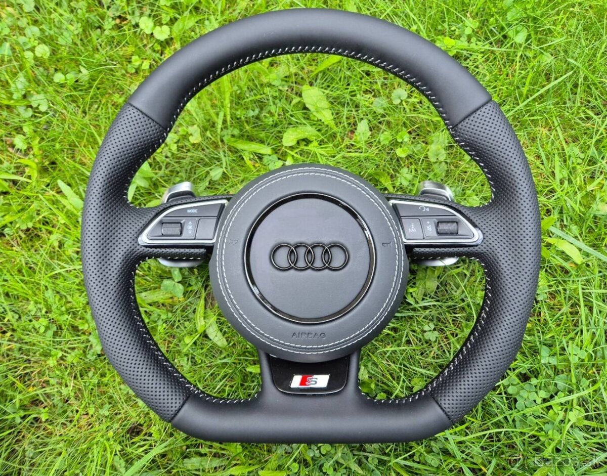 -AUDI VOLANT KOŽENÝ MULTIFUNKCNY ZKOSENY - 6