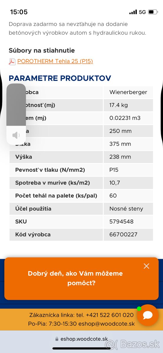 Tehla Porotherm 25 - 6
